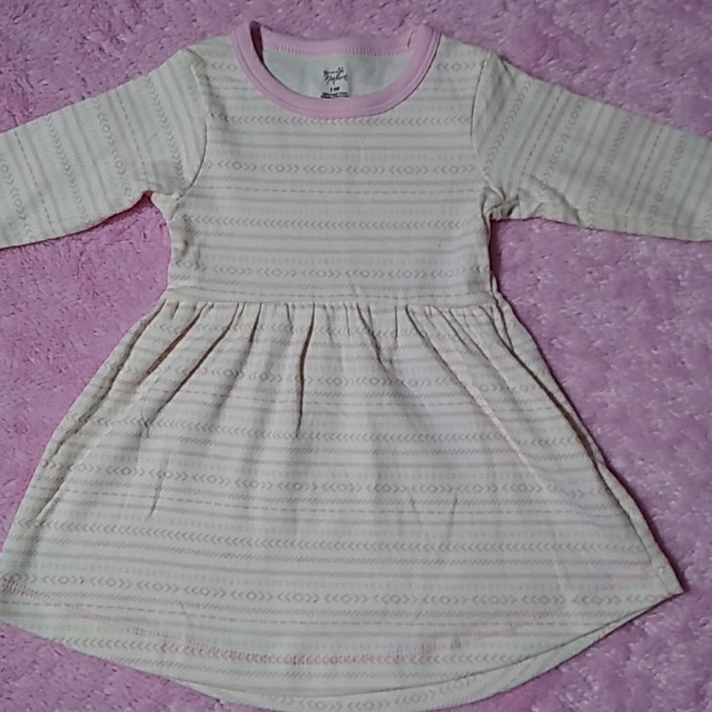Long Sleeved 100% Organic Cotton Dress